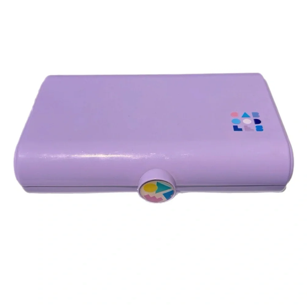 caboodles purple makeup caddy with mirror, “take it touch up tote”